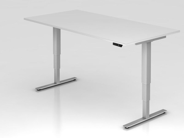 Hammerbacher zit-sta bureau elektrisch 200x100cm wit, werkhoogte 63,5 -128,5 cm, VXDSM2E/W/S