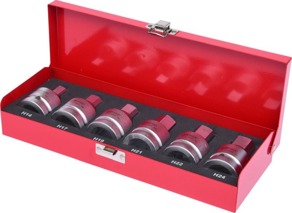 KS Tools 3/4" slagdoppenset, 6-delig, 14-24mm, 515.0000