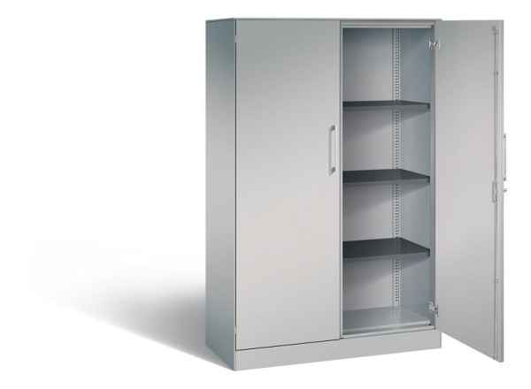C+P vleugeldeurkast Asisto, H1635xB1000xD435mm, kleur: wit aluminium, beugelgreep, 4 OH, 141012-000 S10113