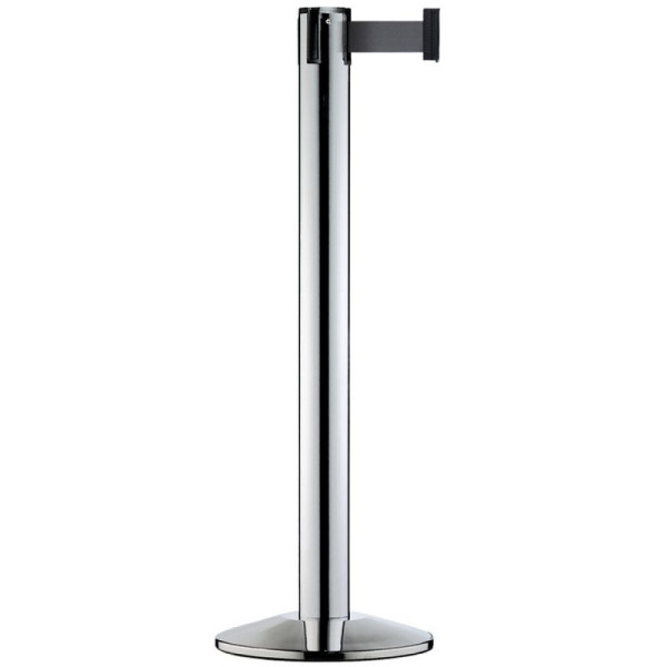 Stein HGS HGS personengeleidingssysteem -Beltrac Modern-, verrijdbaar, staal, zwart gecoat, rood, met standaard bandeindstuk, 11251-sw1002
