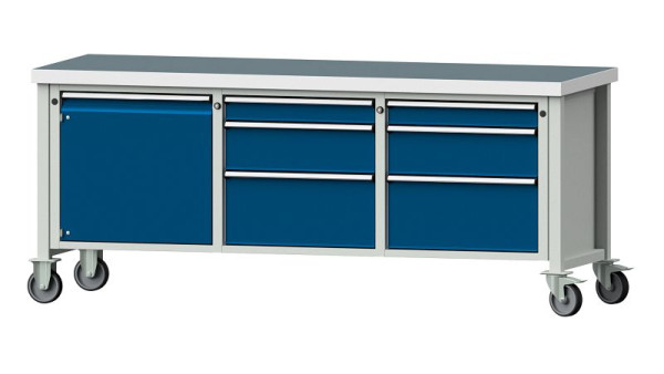 ANKE werkbanken kistwerkbank, model 125 V, 2000 x 700 x 850 mm, RAL 7035/5010, UBP 50 mm, 306.070