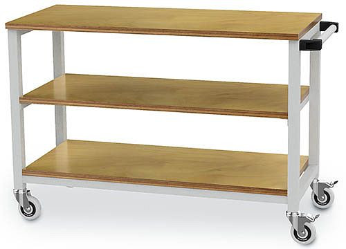Bedrunka + Hirth Mobiele Werkbank T500, 2 planken, 1200 x 540 x 880 mm, 04.512.30