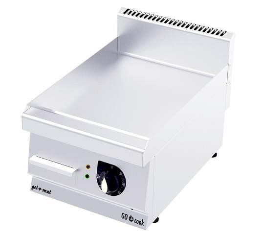 gel-o-mat Elektro Grill Platte CO Cook 600, Modell GF4060E, glatte Platte, mit Fettauffangschale, GF4060E