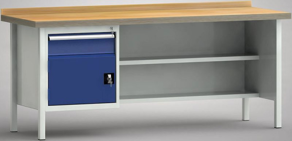 KLW standaard werkbank - 2000 x 700 x 840 mm L x D x H, WS138N-2000M40-E1680