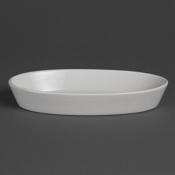 Olympia Whiteware ovale braadpannen 19,5 x 11cm, VE: 6 stuks, B418