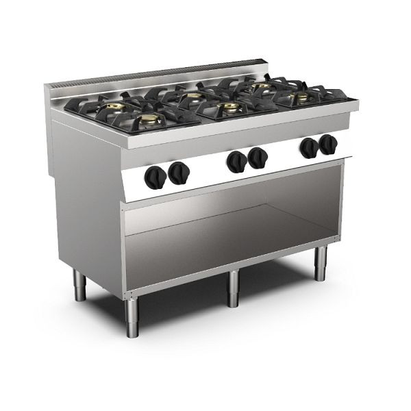 Mareno M0-700 gasfornuis 6 branders, 120cm, 170.403