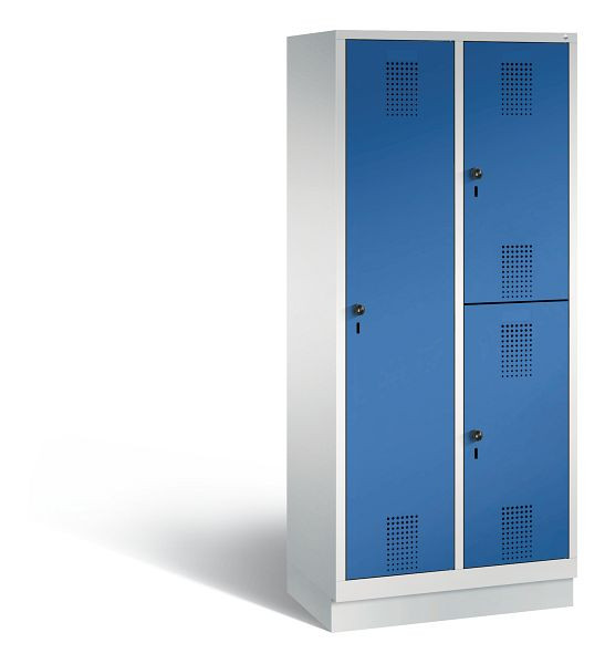 C+P cijferslot Evolo, H1800xW810xD500mm, kleur: lichtgrijs / gentiaanblauw, 48620-22 S10036