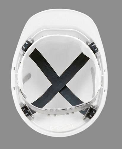 Schuberth bouwveiligheidshelm met 4-punts singelband, volgens DIN-EN 397, wit, 116-352
