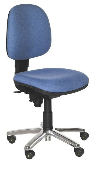 Bedrunka + Hirth stoel standaard uitvoering, blauwe zithoogte van 430 tot 570 mm, E1700.ES.B