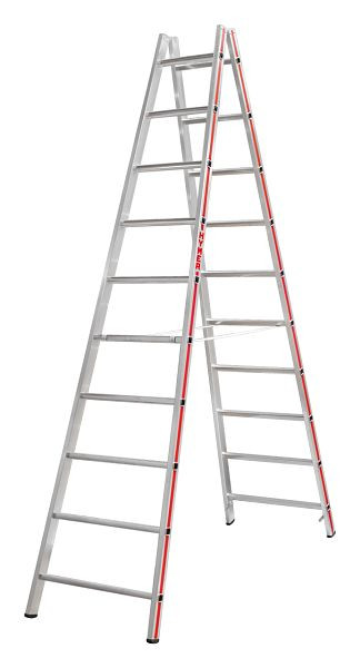 HYMER-sportladder, van beide zijden toegankelijk, 2x10 sporten, lengte 2,88 m, 402320