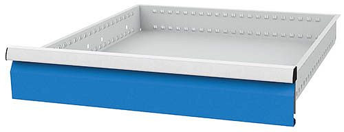 Bedrunka + Hirth lade, incl. Rails, R 24-24, paneelhoogte 125 mm, draagvermogen 100 kg, afmetingen in mm (BxDxH): 600 x 600 x 125, 60.70.125V10