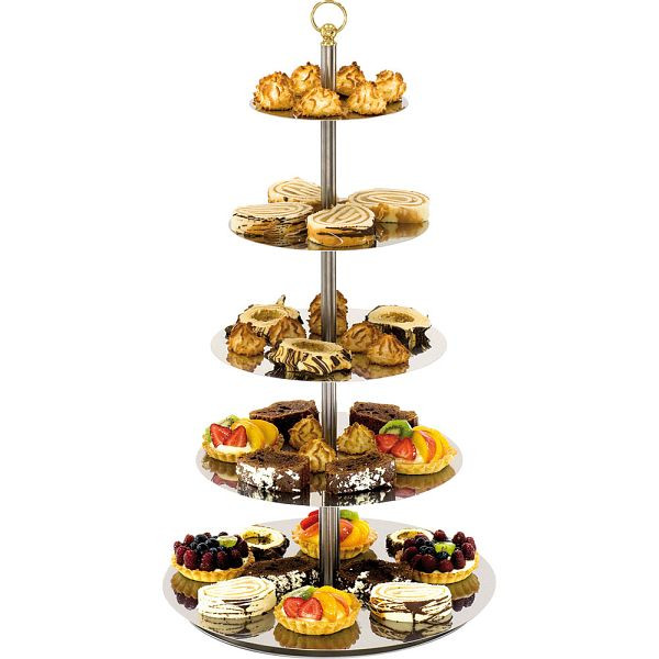 Stalgast spiegelcake-standaard, 3-laags, hoogte 48 cm, BK0301003