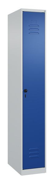 C+P luierkluis Classic PLUS, 1850x300x500mm, 7035/5010, veiligheidsdraaigrendel, 080000-10 S10001