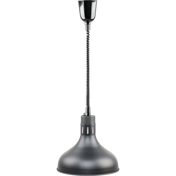 Stalgast warmtelamp voor plafondmontage, zwart, 0,25 kW, Ø 290 mm, BB0108002