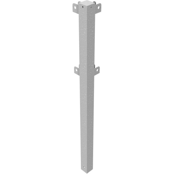 Stone HGS beschermleuning van staal, hoekpaal 90°, hoogte 1000 mm, 70 x 70 mm, zonder verf, 4273