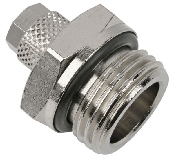 timmer A-GE-6/4-1/2-MSv, Rechte schroefverbinding, cilindrische schroefdraad met O-ring, VE: 10 stuks, 01010035