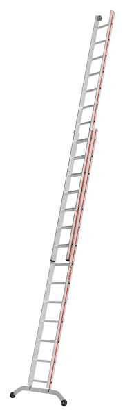 HYMER opschuifladder, tweedelig, 2x14 sporten, lengte ingeschoven 4,16 m / uitgeschoven 7,24 m, 604628