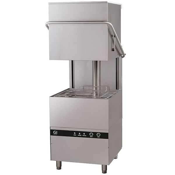 Gastro-Inox elektronische schuifvaatwasser met zeepdispenser, 50x50cm, 400V, RVS AISI 304, 400.110