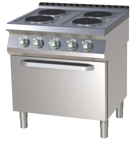 RM Thermik Series 700, elektrisch fornuis met heteluchtoven, 800x730x900 mm, SPT-780/11E