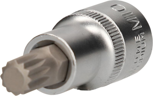 Brilliant Tools 1/2" bitdop met meerdere tanden, 55 mm lang, M10, BT022934