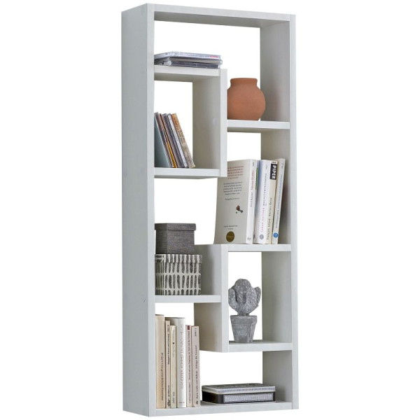 Wohnling wandplank ROSALIE wit 36x90x13,5 cm houtdesign hangplank modern, WL5.334