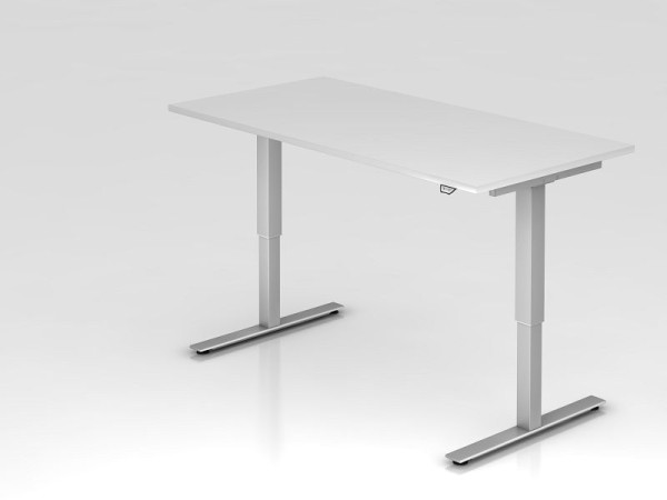 Hammerbacher elektrisch zit-sta bureau 160x80cm wit, werkhoogte 73 - 119 cm, VXMST16/W/S