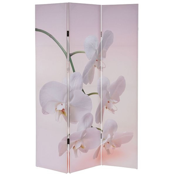 Mendler fotoscherm T233, scheidingswand 180x120cm, orchidee, 35983