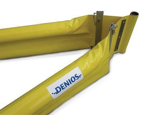 DENIOS bankbeschermingsverdeelstuk voor oliebarrière ECOLINE, dubbel gelobd