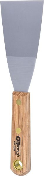KS Tools roestvrijstalen spatel, 63 mm, met houten handvat, 907.2264