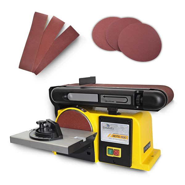 BAMATO band- en schijfschuurmachine BDTS-900 inclusief schuurset & klittenband, BDTS-900