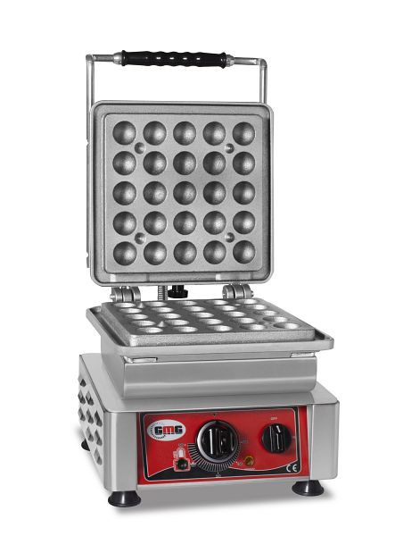 GMG wafelijzer Lokmia-D, 1x (Ø25 x 3,5cm x 1,7cm/3,4cm), verwisselbare bakplaat zeer eenvoudig te monteren, 50° tot 300°C, makkelijk schoon te maken, WE-07D
