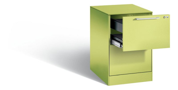 C+P hangarchiefkast Asisto, H710xB440xD600mm, kleur: Viridin groen / Viridin groen, beugelgreep, 146 275-211 S10076