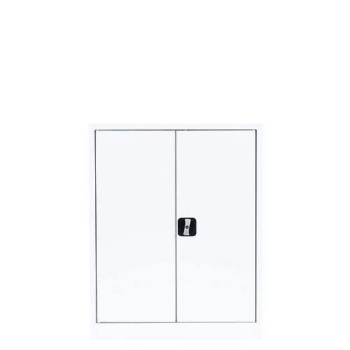 Lüllmann archiefkast/vleugeldeurkast, 1000 x 800 x 380 mm, signaalwit/signaalwit, 530317
