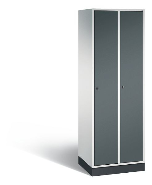 C+P Spind Intro, 2 Abteile, H1950xB620xT490 mm, Grau/Anthrazit, 8170-201 S10072
