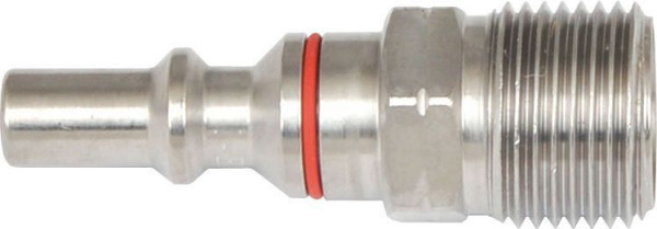 ELMAG acetyleen RVS steeknippel, AG 3/8' - LINKS voor handgreep volgens EN 561, 55244