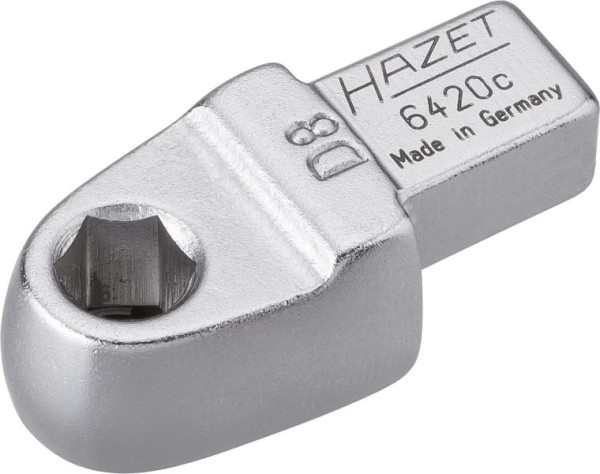 Hazet wisselplaathouder voor bits, wisselplaat vierkant 9 x 12 mm, zeskant hol 8 mm (5/16 inch), 6420C