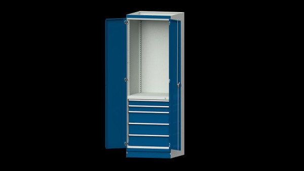 ANKE werkbanken basiskast modulair kastensysteem, serie 760 V, model 2410, 715 x 720 x 2200 mm, RAL 7035/5010, 631.071