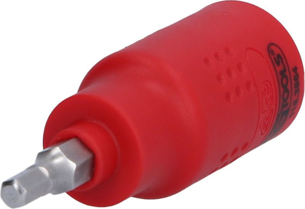KS Tools 3/8" geïsoleerde bitdop-binnenzeskant, 4 mm, 60 mm lang, 118.3864