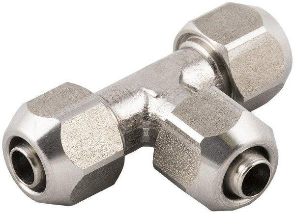 timmer A-TV-10/8-VA, T-connector, met wartelmoer, materiaal: RVS V4A, VE: 10 stuks, 01010110