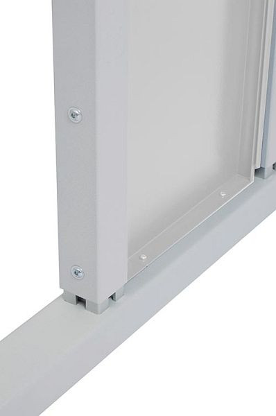 Bedrunka + Hirth tafel workergo C-voet met klembevestiging, geleidend gepoedercoat met meerwandige constructie, afmetingen in mm (BxD): 1500 x 750, EC150KL75-05