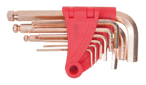 KS Tools BRONZEplus inbussleutelset, 8-delig, kogelkop, 963.1517