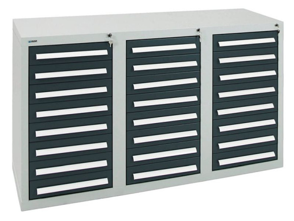 stumpf ladekast serie T-100 / 35-3, RAL 7035/7016, 24 laden (24 x 100 mm), 8153171