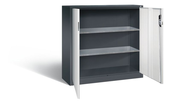 C+P gereedschapskast Acurado, H1200xB1200xD400mm, kleur: zwartgrijs/lichtgrijs, verzonken handgreep, 8530-000 S10129