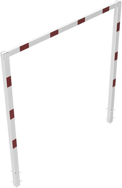 Schakerhoogtebegrenzer, vast, doorgangshoogte: ca. 2300 mm, totale breedte: 3000 mm, voor inzetting in beton, 417_32B