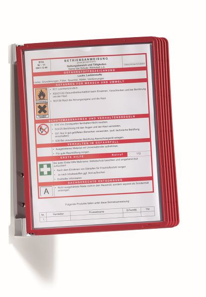 DURABLE VARIO WALL wandhouder 5, rood, 555103
