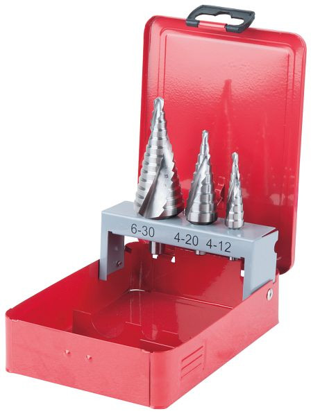 KS Tools HSS Co 5-traps boorset, plaatstalen cassette 3-delig, 330.2413