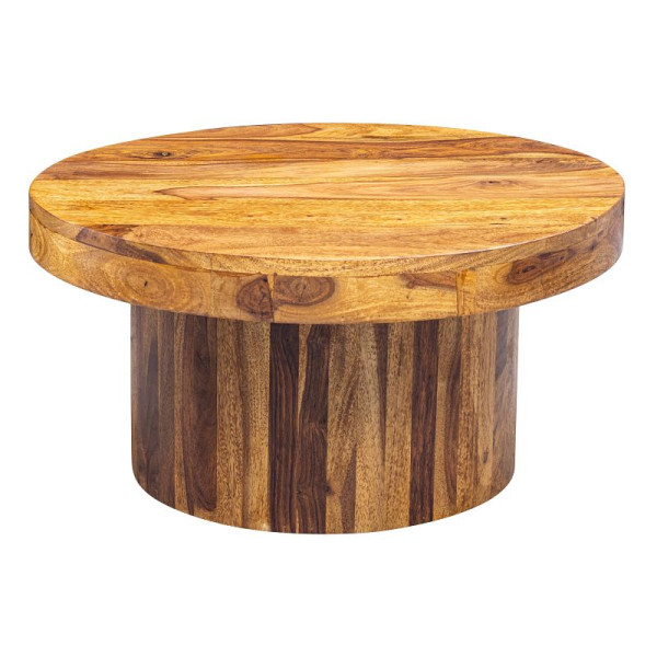 Wohnling salontafel 60x30x60 cm massief sheeshamhout, rond, bruin, WL5.963