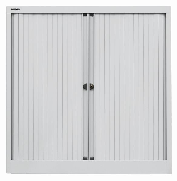 Bisley rolluikkast EuroTambour, 2 planken, 2,5 OH, rolluik lichtgrijs, body lichtgrijs, ET410102SLG645