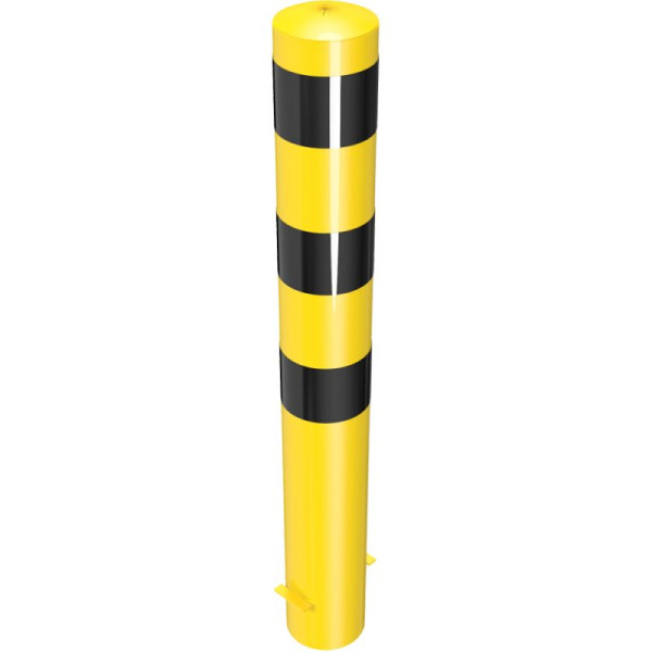 Stein HGS HGS stalen buispaal/stambeveiligingspaal -Bollard-, 1200 mm, voor betoninzetting, zonder ogen, met gelaste stalen kap, 15742b-gs01