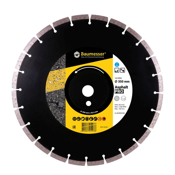 Distar diamantdoorslijpschijf 1A1RSS 350 Asfalt, 10170085105